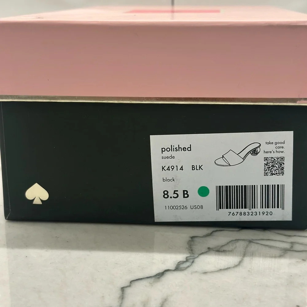 Kate Spade Black “ Polished” Heels with NYC city scene! New in box! - Picture 6 of 6